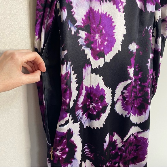 Anthropologie Leifsdottir Belvedere Floral Print Silk Sheath Dress Size 8 - Picture 11 of 16